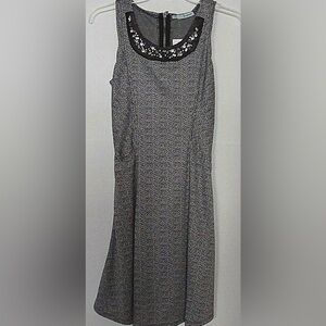 Maurices Gray and Black Embellished Sheath Mini Dress